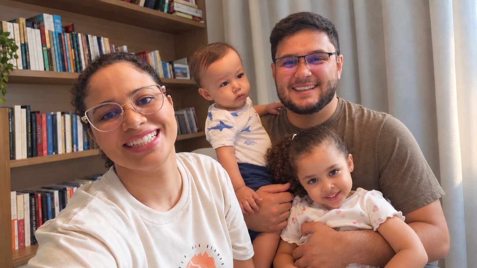 Daniel and Carla with their two young children