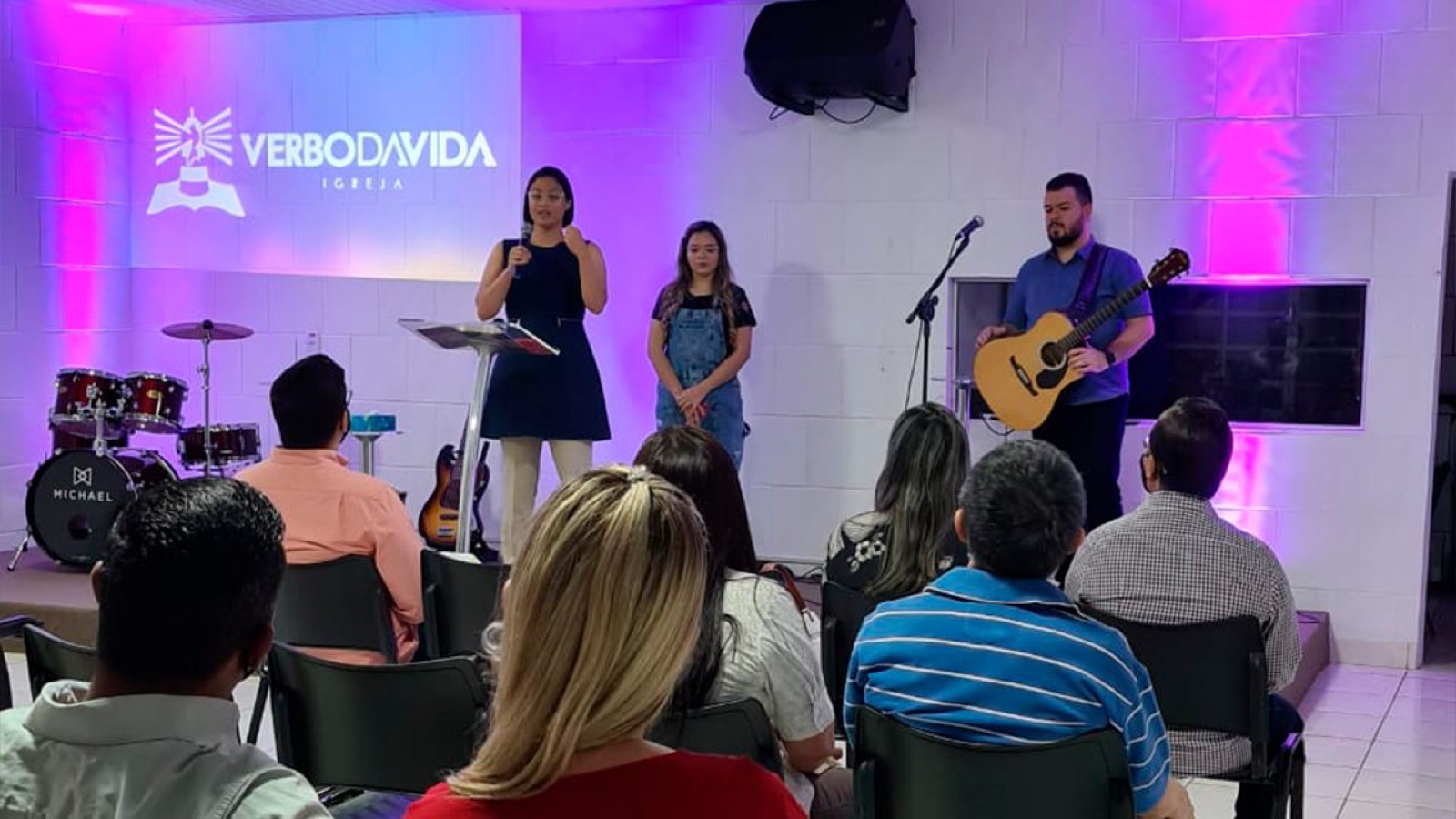 A small congregation in a rented room, 2020
