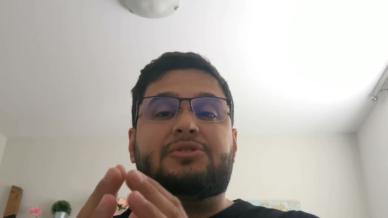 Daniel speaking to the camera